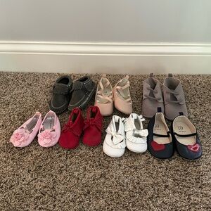 Girls crib shoes